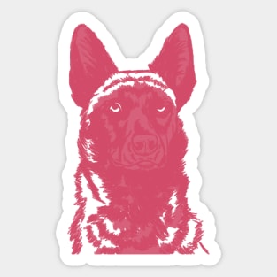 Malinois GSD Dutch Pink Sticker